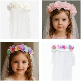 تصویر تل طوق عروس گل تور دار 