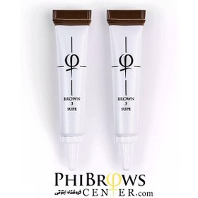 تصویر رنگ تتو فیبروز Phibrows Brown 3 Super Formula 