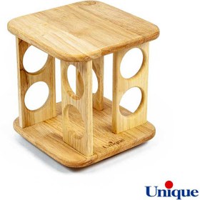 تصویر ادویه 8 تایی گردان ایستاده یونیک مدل UN-6109 Unique 8-piece spice rack, model UN-6109