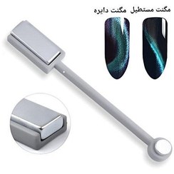 تصویر مگنت دو طرفه طراحی ناخن مناسب لاک ژل و چشم گربه ای 