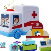 تصویر ماشین اسباب بازی آمبولانس باطری خور 