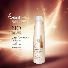 تصویر شامپو مو ونتی پیو مدل کالر پلاس 250 میلی لیتر VentiPiu Hair Color Protective Shampoo 250 ml