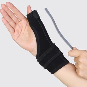 تصویر اُرتوز شست نئوپرن تک سایز ضد حساسیت Neoprene Thumb Spica Splint