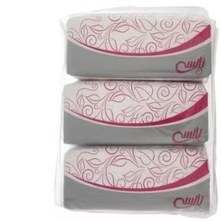 تصویر دستمال کاغذي 200 برگ دو لايه سفيد 48 عددي 16 بسته 3 تايي سافت پک نانسي 