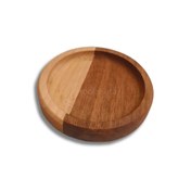 تصویر قیمت و خرید زیر لیوانی چوبی گردو 10 سانتی مدل CHK0105 - چوبی سرا 