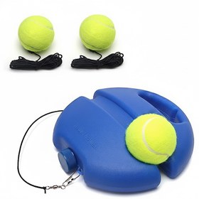 تصویر گجت تمرین تنیس مدل Tennis Trainer با ۲ عدد توپ و کش ۵ متری اورجینال Tennis Trainer
