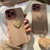 تصویر قاب کبریتی طرح قلب با آویز پام پام (501) 