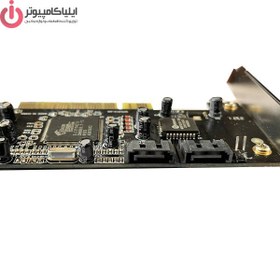 تصویر ديتا PCI Express X16 کارت SATA برند ونتولینک چیپست SIL3114 