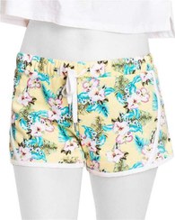 تصویر شلوارک زنانه نخی لیمویی گلدار Tally Weijl 