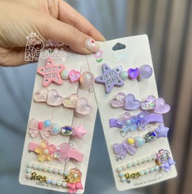 تصویر گیره مو پنج تایی کد1016 