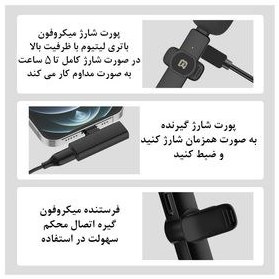 تصویر میکروفن بی سیم پلوز مدل Wireless Lavalier For Type C 