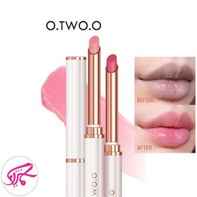 تصویر بالم لب رنگی او تو او O.TWO.O Lip Balm With Beewax Lip Stick 