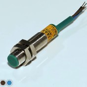 تصویر سنسور القایی تبریز سنسور، NPN-NC-NO، قطر 12، چهار سیمه، فاصله تشخیص 2mm، کد IS1202-N 