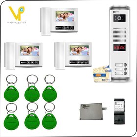 تصویر پکیج یک طبقه آیفون تصویری تکنما VDP-D43 