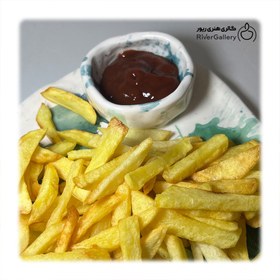 تصویر مزه خوری سرامیکی دست ساز سبز 