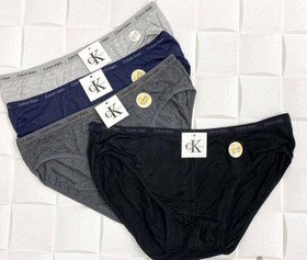 تصویر شورت مردانه اسلیپ کش باریک CK محصول کشور چین - XL / مشکی ا Ck underwear Ck underwear