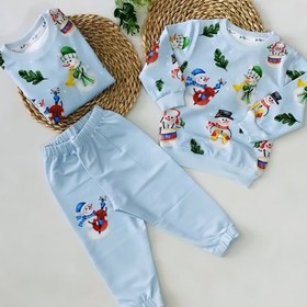 تصویر ست بلوز شلوار نوزادی آدم برفی - سایز۳۰ 