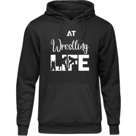 تصویر هودی مشکی دورس داخل کرک طرح کشتی کد HB103 BLACK Duras hoodie inside the crack WRESTLING CODE HB103