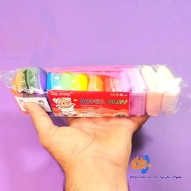 تصویر خمیر کلی ۱۲ رنگ سایز بزرگ خمیر کلی ۱۲ رنگ سایز بزرگ