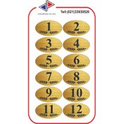 تصویر تابلو نشانگر طرح خاص شماره واحد مولتی‌ استایل با حک لیزری کد VZP12G 