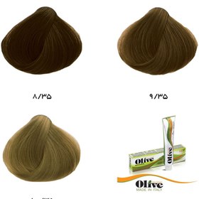 تصویر رنگ مو الیو شماره 10.35 رنگ نسکافه ای متوسط ا Olive Olive