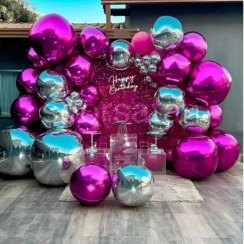 تصویر بادکنک های فویلی اوربز 22 اینچ 