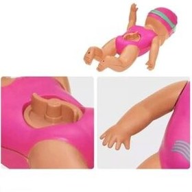 تصویر عروسک های اسباب بازی و لوازم جانبی شنا در سطل آب دریا استخر حمام بادگیر 15 سانتی متری 801115 BYCEGU 