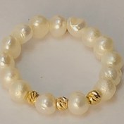 تصویر انگشتر مرواریدی طرح گوی 