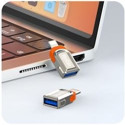 تصویر تبدیل USB-C به USB رکسین مدل Rex-A1C 