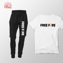 تصویر ست تیشرت و اسلش Free Fire 