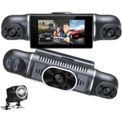 تصویر دوربین خودرو ۴ لنزه M99 Pro وای فای دار دید در شب 