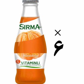 تصویر نوشیدنی 6عددی ویتامینه با طعم نارنگی سیرما Sirma 