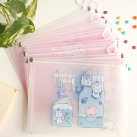 تصویر پوشه زیپی A4 حجم دار فانتزی 