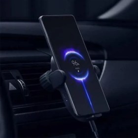 تصویر هولدر و شارژر وایرلس 30 وات شیائومی مدل W03ZM Xiaomi MI Wireless Car Charger 30W W03ZM