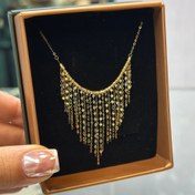 تصویر گردنبند شرابه ای گوی دار 