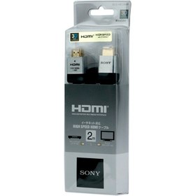 تصویر کابل اچ دی ام آی سونی 2 متری فلت 4K درجه یک SONY 3D Flat HDMI 