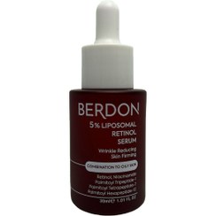 تصویر سرم ضد چروک رتینول ۵ درصد بردون مناسب پوست چرب حجم ۳۰ میلی لیتر 