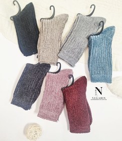 تصویر جوراب مخملی 