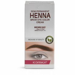 تصویر حنا ابرو قهوه ای آیکون ساین 