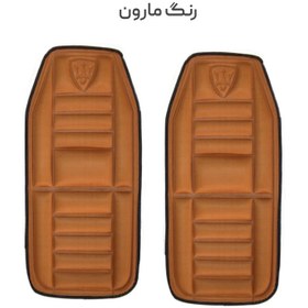 تصویر پشتی طبی صندلی خودرو مدل عرقگیر کد k222 مجموعه 2 عددی 