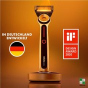 تصویر ریش تراش گرم شونده ژیلت آمریکا GilletteLabs Heated Razor + 10 Rasierklingen 