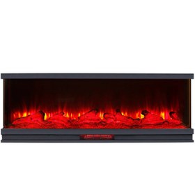 تصویر شومینه برقی سه بعدی طول 140 سانتی متر 140 cm long 3d electric fireplace