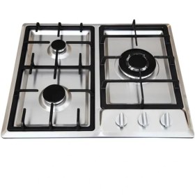 تصویر اجاق گاز استیل ۳ شعله تی اندی مدل TD 130E T&D Steel Hob Model TD 130E