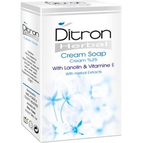 تصویر صابون کرم دار 25% دیترون Ditron Cream Soap 25% Cream With Lanolin For Dry Skins 25 g