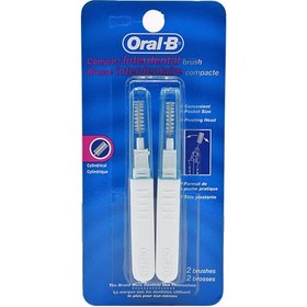 تصویر مسواک بین دندانی استوانه ای اورال بی 2 عددی Oral B Compact Interdental Brush