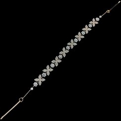 تصویر ریسه مو، تاج عروس، شینیون عروس، اکسسوری مجلسی مو 115 