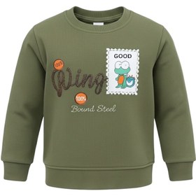 تصویر ست سویشرت و شلوار راحتی پسرانه مدل مارمولک PJ1387 