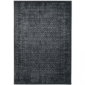 تصویر فرش ماشینی مشکی مدل KYNDBY 