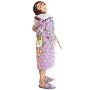 تصویر حوله پالتویی کودک پودایران طرح کیتی طوسی 