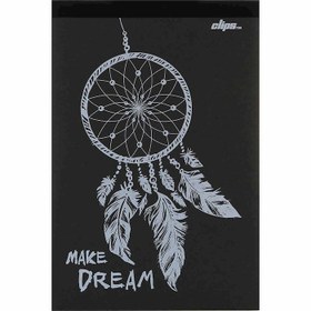 تصویر دفتر طراحی 30 برگ کلیپس طرح DreamCatcher سایز A5 